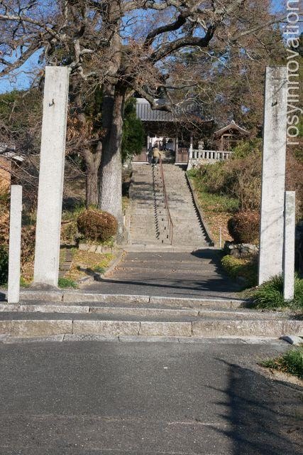 葦守八幡宮６　階段