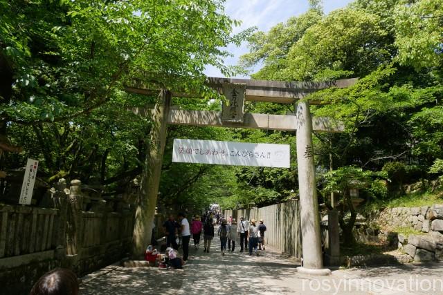 金刀比羅宮１０　鳥居の場所